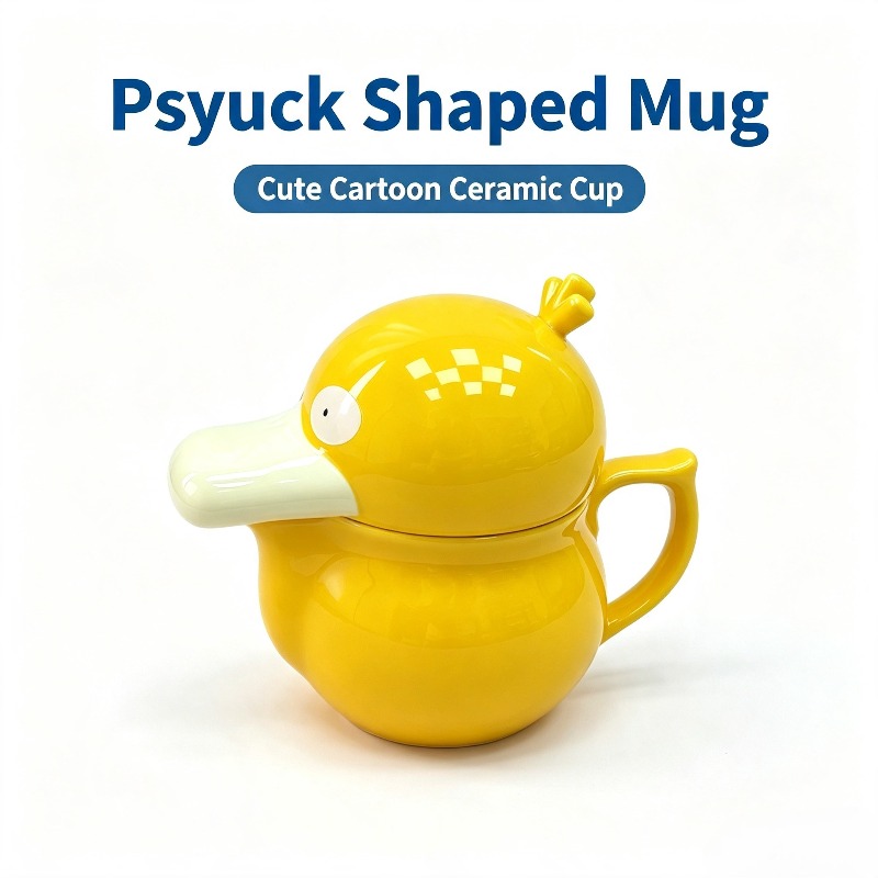 Creative Psyduck House Ceramic - Anime Merchandise Mugs ulasan dan harga