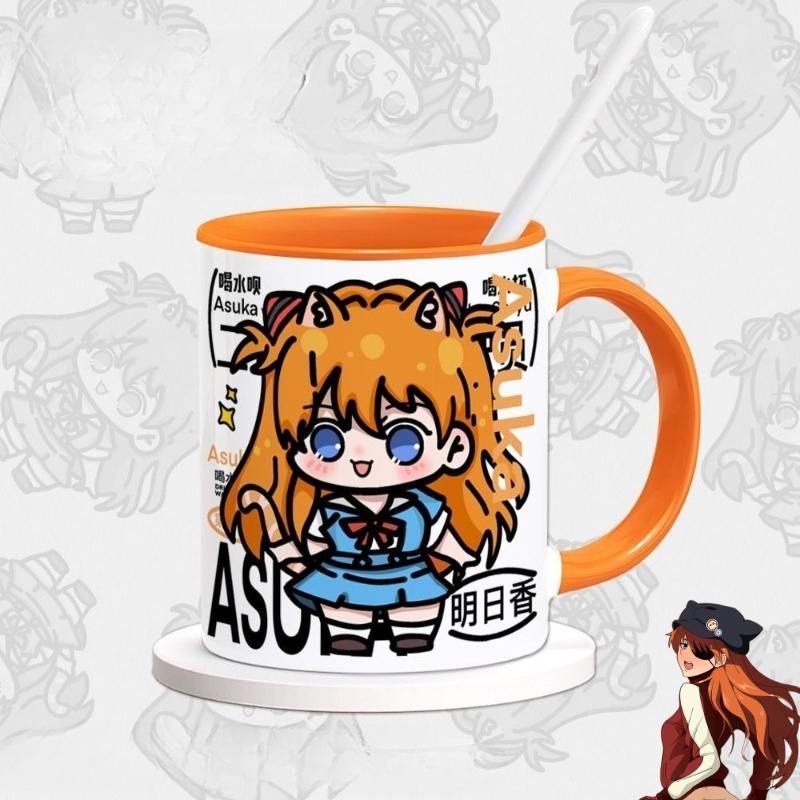EVA Asuka Langley Soryu Anime  - Anime Merchandise Mugs ulasan dan harga