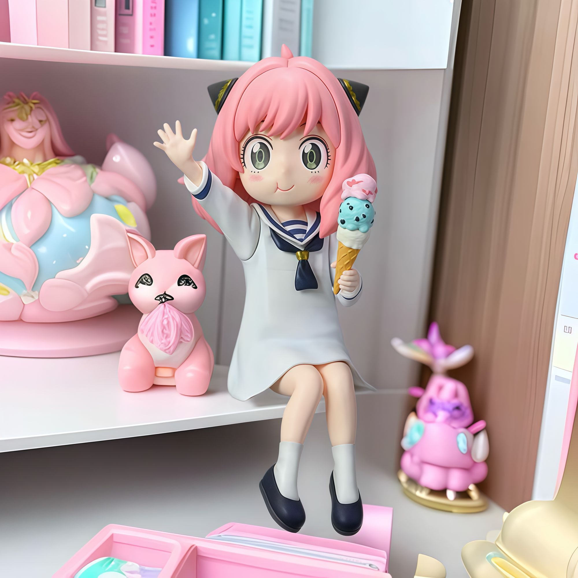 Premium Version Ice Cream Anya - Premium Anime Merchandise ulasan dan harga